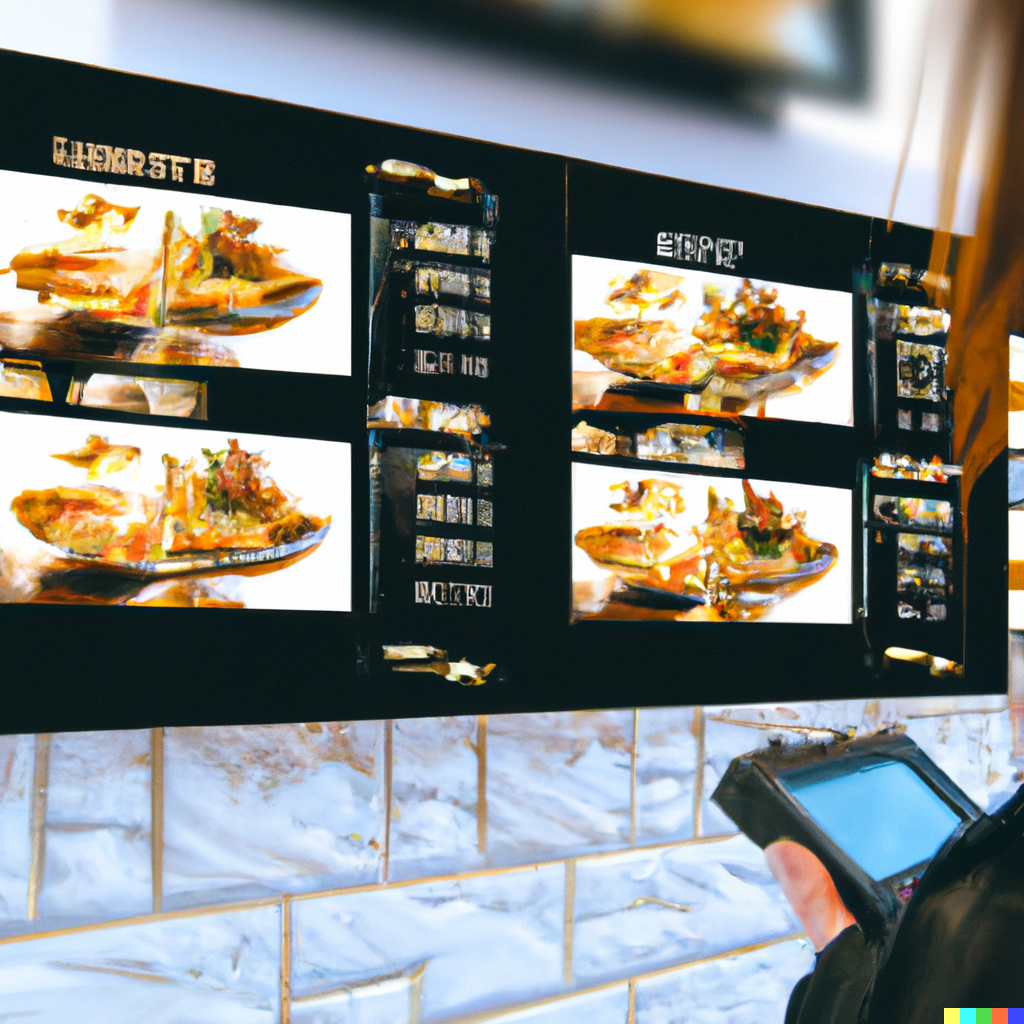 Classic restaurant menu board template