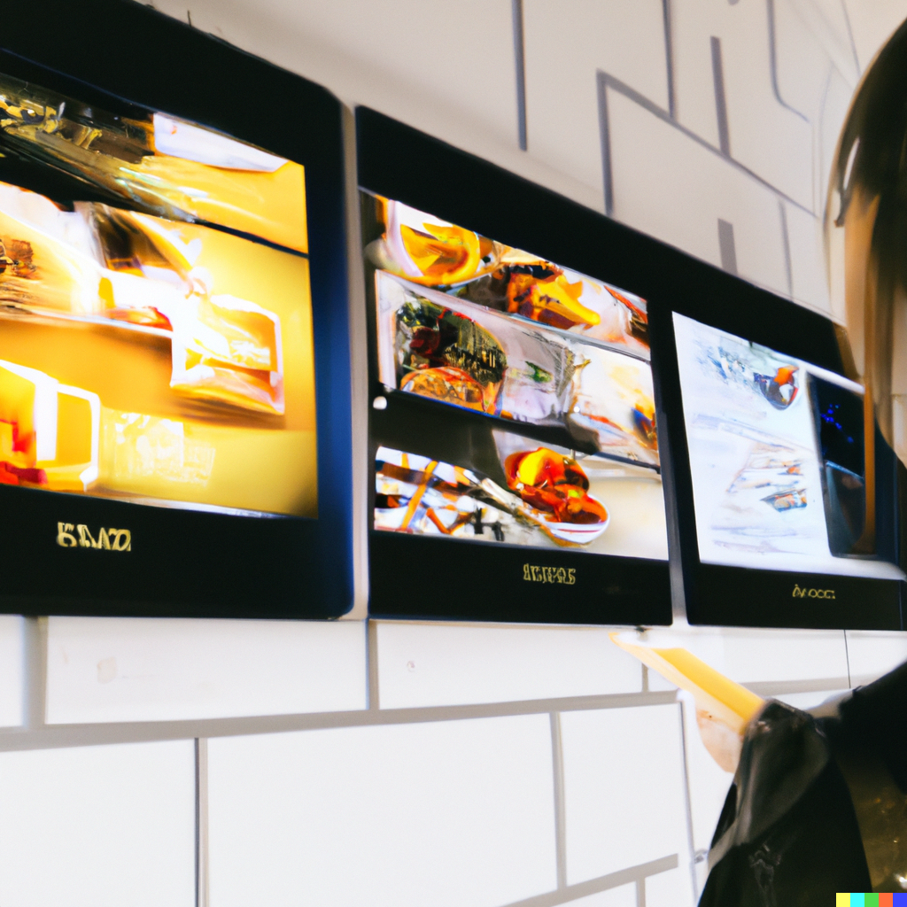 Fast casual digital menu board template